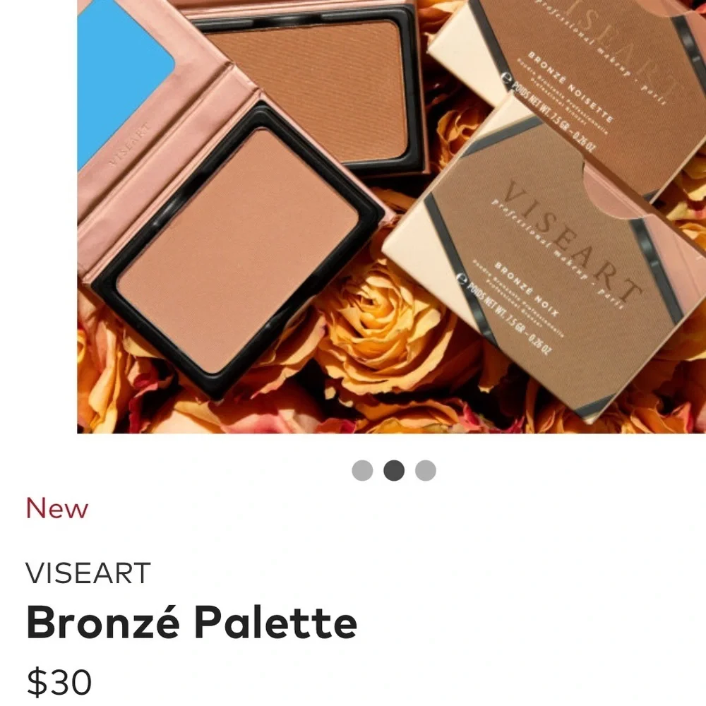 New in box Viseart bronze palette